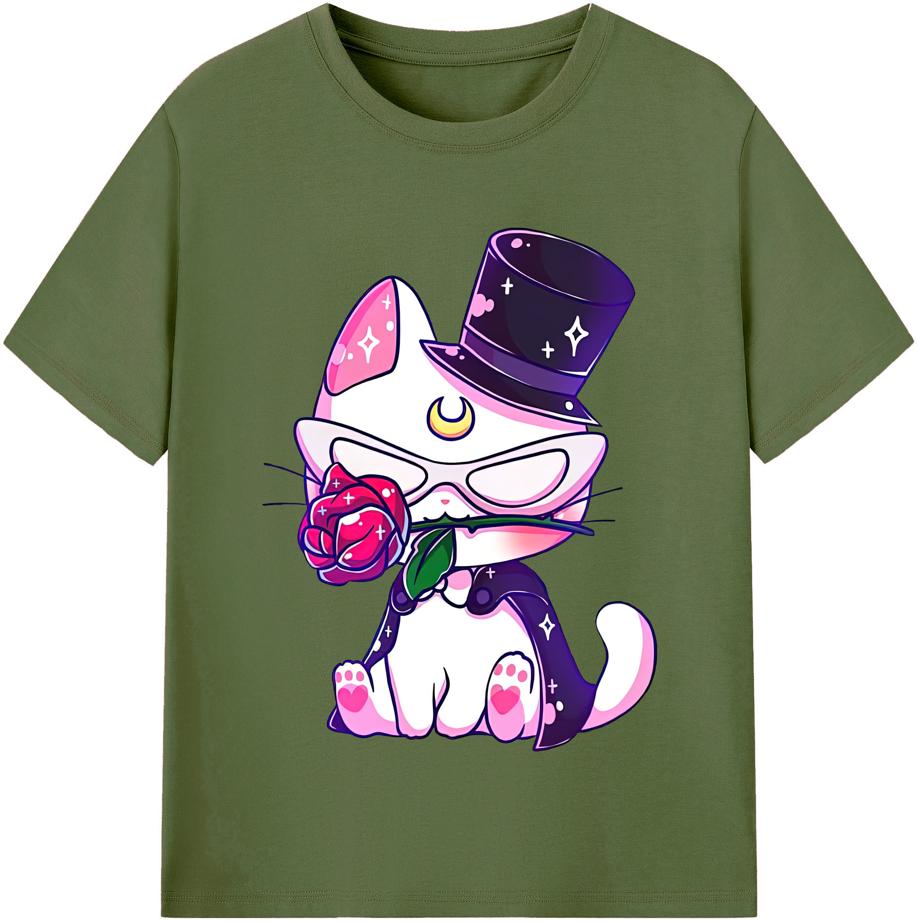 （画像用） 美少女戦士セーラームーン Sailor Moon 綿100％半袖Tシャツ（フロントプリント）